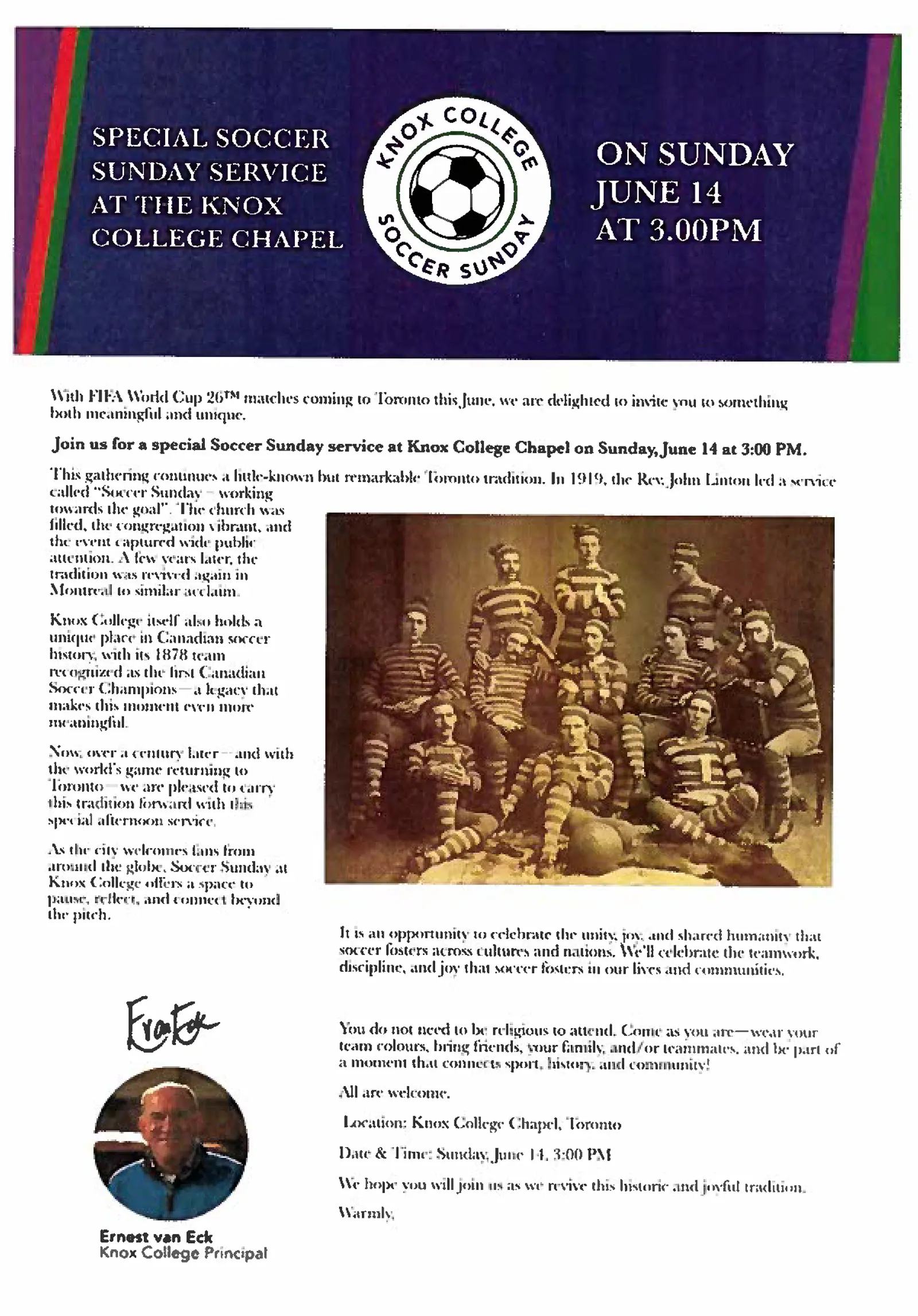 Poster sunday service